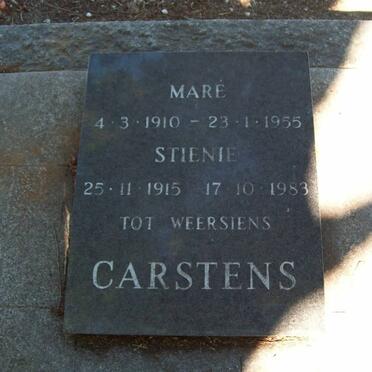 CARSTENS Maré 1910-1955 &amp; Stienie 1915-1983