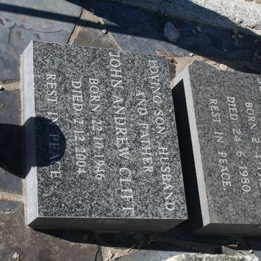 CLIFT John Andrew -1918 :: CLIFT John Andrew 1918-1980 :: CLIFT John Andrew 1946-2004