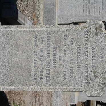 DREYER Amelia Elizabeth MARLEN 1889-1914 :: DREYER Hendrik Cornelis 1854-1928