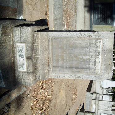 ENSLIN Frederik Martin 1856-1937 &amp; Jakoba Johanna BEYERS 1859-1930 