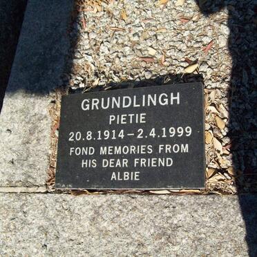 GRUNDLINGH Pietie 1914-1999