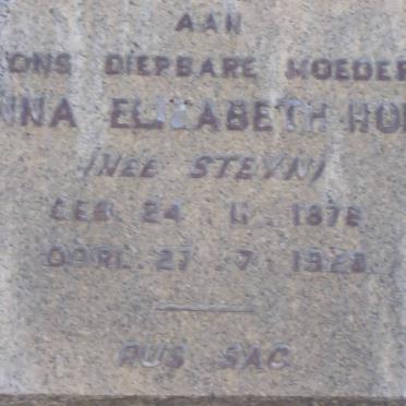 HORN Anna Elizabeth nee STEYN 1878-1928