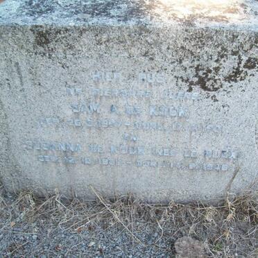 KOCK Sam A., de 1867-1941 &amp; Susanna LE ROEX 1866-1948