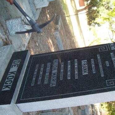 KOCK Frank, de 1894-1941 &amp; Alida Maria V.D. SPUY 1897-1984