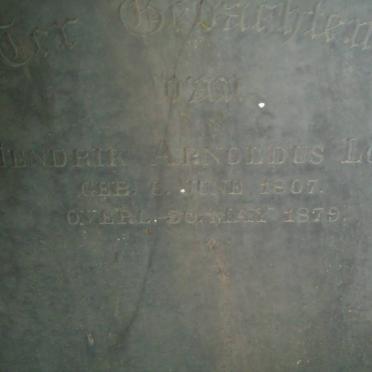 LOUW Hendrik Arnoldus 1807-1879