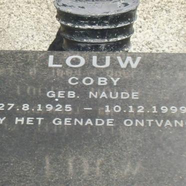 LOUW Coby nee NAUDE 1925-1999