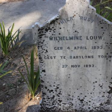 LOUW Wilhelmine 1893-1893