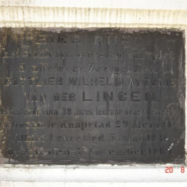 LINGEN Gottlieb Wilhelm Antonie, van der 1804-1869