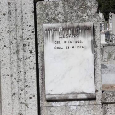 PLESSIS Elsabé, du 1922-1927