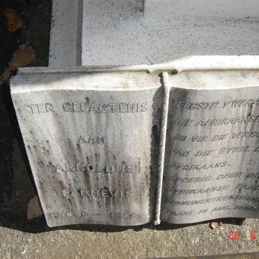 PANNEVIS Arnoldus 1838-1884