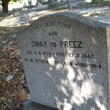 PREEZ Dinah, du 1878-1947