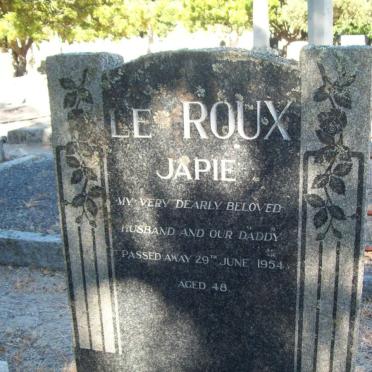 ROUX Japie, le -1954