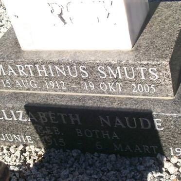 ROUX Marthinus Smuts, le 1912-2005 &amp; Elizabeth NAUDE nee BOTHA 1915-1997