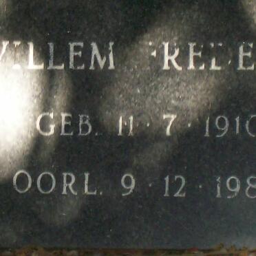 RIET Willem Frederik, van 1910-1988