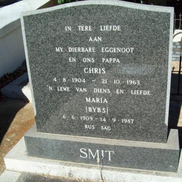 SMIT Chris 1904-1963 &amp; Maria 1909-1987