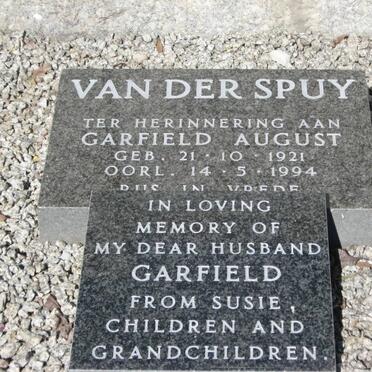 SPUY Garfield August, van der 1921-1994