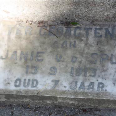 SPUY Paul J., van der 1901-1904 :: VAN DER SPUY Janie -1913