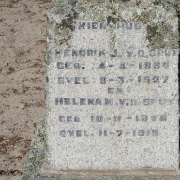 SPUY Hendrik J., v.d. 1860-1927 &amp; Helena 1870-1918