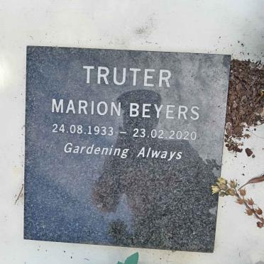 TRUTER Marion Beyers 1933-2020