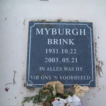 MYBURGH Brink 1931-2003