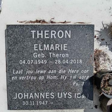 THERON Johannes Uys 1947- &amp; Elmarie nee THERON 1949-2018