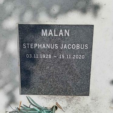 MALAN Stephanus Jacobus 1928-2020