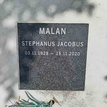MALAN Stephanus Jacobus 1928-2020