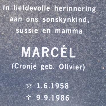 CRONJE Marcel nee OLIVIER 1958-1986