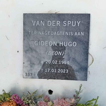 SPUY Gideon Hugo, van der 1954-2023