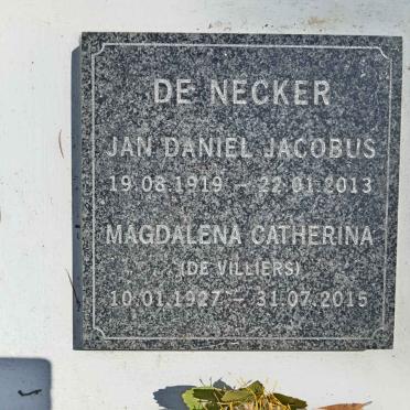 NECKER Jan Daniel Jacobus, de 1919-2013 &amp; Magdalena Catherina DE VILLIERS 1927-2015