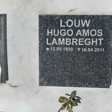 LOUW Hugo Amos Lambrecht 1930-2011