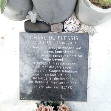 PLESSIS Charl, du 1959-2017
