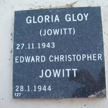 GLOY Gloria nee JOWITT 1943- :: JOWITT Edward Christopher 1944-