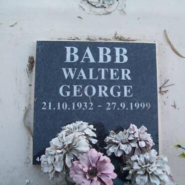 BABB Walter George 1932-1999