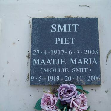 SMIT Piet 1917-2003 &amp; Maatje Maria 1919-2006
