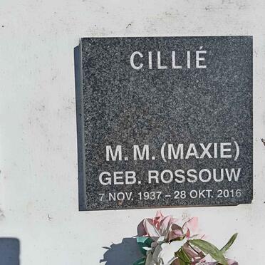 CILLIE M.M. nee ROSSOUW 1937-2016