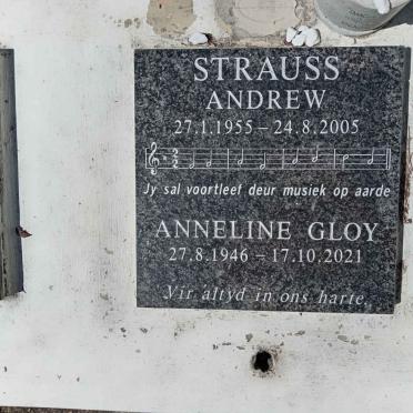 STRAUSS Anneline Gloy 1946-2021 &amp; Andrew 1955-2005