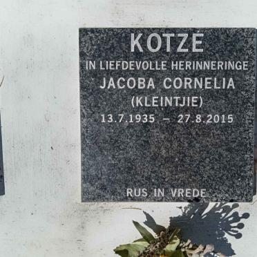 KOTZE Jacoba Cornelia 1935-2015