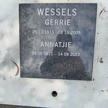 WESSELS Gerrie 1915-2005 &amp; Annatjie 1921-2022