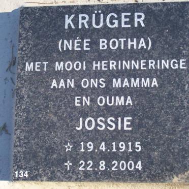 KRUGER Jossie nee BOTHA 1915-2004