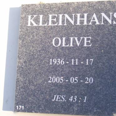 KLEINHANS Olive 1936-2005