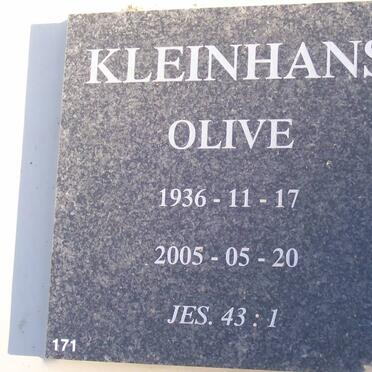 KLEINHANS Olive 1936-2005