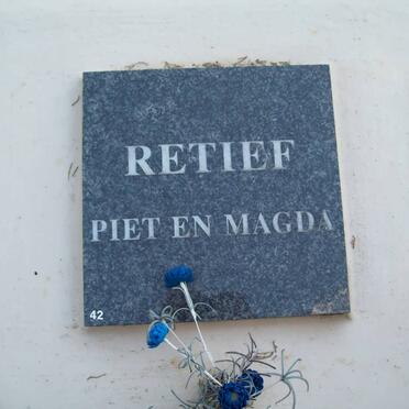RETIEF Piet &amp; Magda