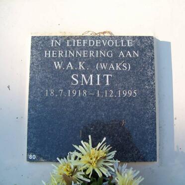 SMIT W.A.K. 1918-1995