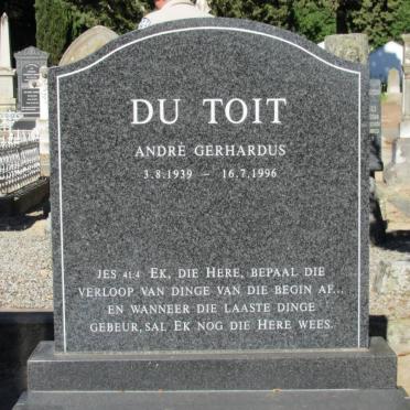 TOIT André Gerhardus, du 1939-1996