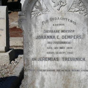 TREURNICH Jeremias :: DEMPERS Johanna E. nee TREURNICH 1850-1915