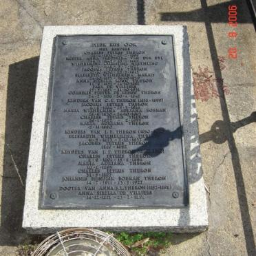 THERON Jacobus Petrus &amp; Susanna Elizabeth DE LEEUW
