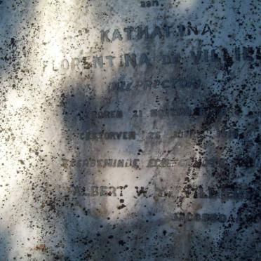 VILLIERS Katharina Florentina, de nee PROCTOR 18?8-1916