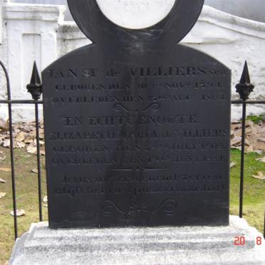 VILLIERS Jan S., de 1794-1864 &amp; Elizabeth Maria 1809-1884