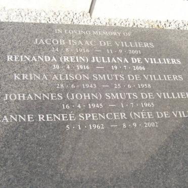 VILLIERS, de :: SPENCER